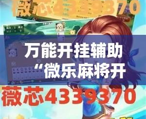 分享科普“微乐麻将开挂视频教程全集	”的确有挂-第2张图片