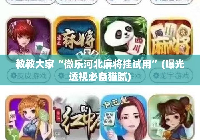 今日实测“微乐麻将是否真的有挂”其实真的确实有挂-第2张图片
