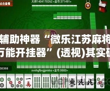 介绍一款“微乐陕西麻将万能开挂器	”原来真实可以装挂-第3张图片
